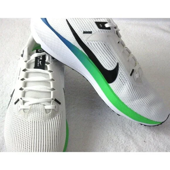 Nike Men's Air Zoom Pegasus 40 Running Shoes Platinum Tint Black White Sizes - Picture 4 of 5